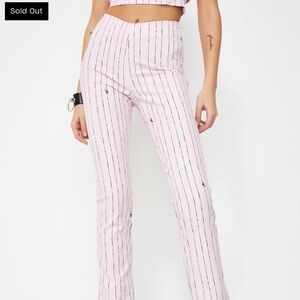 IAMGIA Pink Dominque Pinstripe Pants